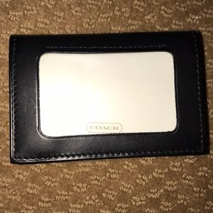 Coach leather wallet ID holder NWT